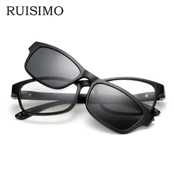 RUISIMO Mıknatıs Polarize Güneş Gözlüğü Polaroid Aynalı Güneş Gözlüğü gözlük Erkekler Özel Reçete