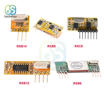 RXB6 RXB8 RXB12 RXB14 RXC6 433MHz Süperheterodin RF Alıcı Modülü Arduino DİY Kiti için Kablosuz Uzaktan Kumanda