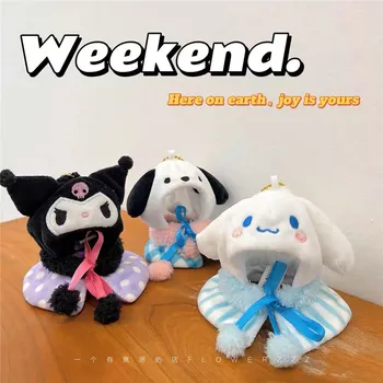 Sanrio Hello Kitty My Melody Kuromi oyuncak bebek giysileri Kawaii peluş oyuncaklar Anime Çevre Dekoratif Giysiler Cadılar Bayramı Noel Oyuncaklar