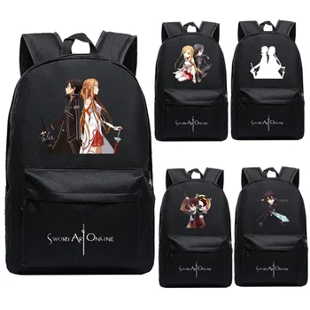 SAO Sword Art Online tasarımcı çantası Sırt Çantası erkek Anime Gençler kadın Öğrenci Karikatür Kitap Çantaları okula dönüş Mochila Seyahat