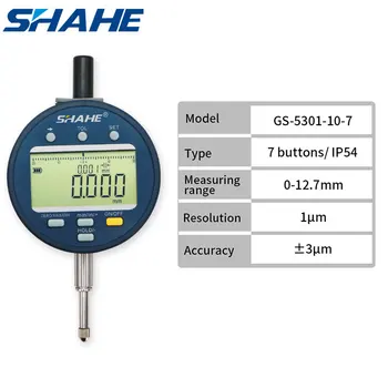 SHAHE Elektronik Dijital kadranlı gösterge 0-12. 7/25. 4/50. 8 mm Yüksek Çözünürlüklü 1µm İnç / Metrik Dönüşüm Göstergesi Göstergesi