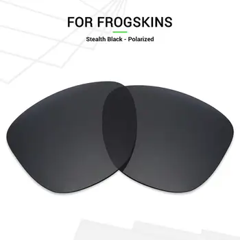 SNARK Anti-Scratch için POLARİZE Yedek Lensler Oakley Frogskins Güneş Gözlüğü Stealth Siyah
