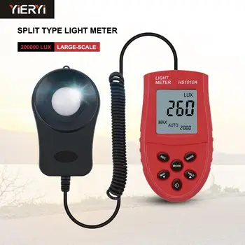 Sıcak satış 200,000 dijital ışık ölçer Luxmeter Lux / FC metre luminometre fotometre ışık ölçer 3 aralığı Lux NI5L