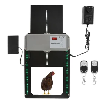 Tavuk Evi Otomatik Kafes Coop Kapı Açacağı 130ft RC Zamanlayıcı Kendinden Kilitleme Açılış Kiti Çiftlik Tavuk Kaz Evcil Köpek Kapı açacağı