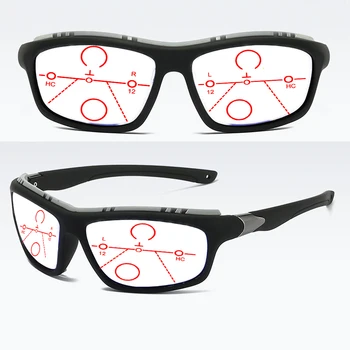 TR90 Spor Fit Yüz Siyah Çerçeve İlerici Multifokal okuma gözlüğü +0.75 +1 +1.25 +1.5 +1.75 +2 +2.25 +2.5 +2.75 +4'e kadar