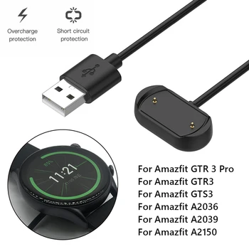 USB şarj kablosu Hualaya Amazfit T-Rex 2 / GTS3 GTS4 / GTR3 / GTR3 Pro akıllı saat için Hızlı Şarj Amazfit GTR 4 Pro SmartWatch
