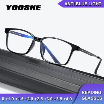UVLAIK Ultralight TR90 titanyum alaşımlı okuma gözlüğü erkekler Anti mavi ışık engelleme optik gözlük çerçevesi kadın kare gözlük