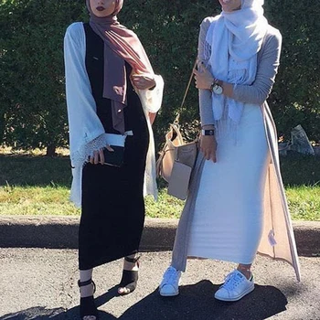 Vestidos Abaya Dubai Kaftan Müslüman Moda Uzun Bodycon Maxi Etek Elbise Türk İslam Giyim Kadınlar için Etekler Vestidos