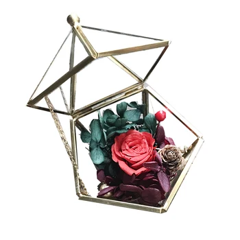 Vitray Kutu Nişan Yüzüğü Kutusu Takı Hediye Alyans Tutucular Takı çanak Geometrik kutu Aşk özel Kum Düğün