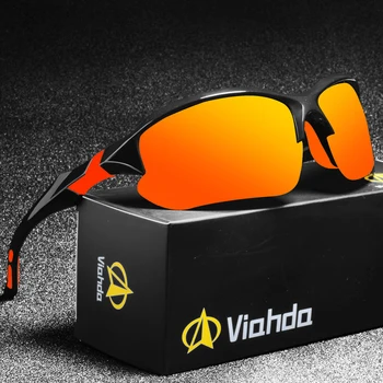 VİAHDA YENİ Marka Tasarım Polarize Güneş Gözlüğü Erkekler Sürüş Shades Erkek güneş gözlüğü Erkekler Için Ayna Gözlüğü UV400