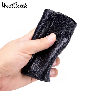 WESTCREEK Marka Hakiki Deri Çok Fonksiyonlu Anahtarlık bozuk para cüzdanı Şık Oda Kapı anahtar çantası Anahtar Cüzdan