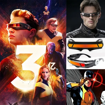 X-men Vintage Polarize Lazer Cyclops Gözlük Lüks Tasarımcı Özel Bellek Malzemeleri Seyahat Kalkan Güneş Gözlüğü Erkekler Kadınlar için