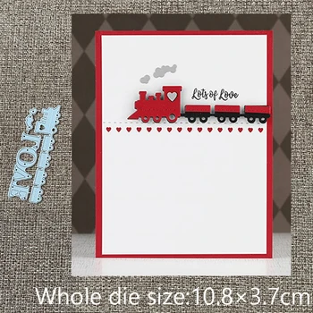 XLDesıgn Zanaat Metal şablon kalıp Kesme Ölür aşk kalp tren dekorasyon karalama defteri die keser Albümü Kağıt Kartı Zanaat Kabartma