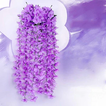Yapay Ortanca Çiçek Parti Dekorasyon Simülasyon sevgililer Günü Düğün Duvar Asılı Sepet Çiçek Orkide Sahte Çiçek