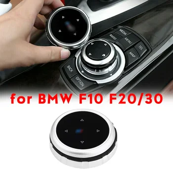 Yeni Büyük Topuzu Kapağı Düğmesi Alüminyum Alaşımlı Küçük Multimedya İDRİVE Düğmesi Topuzu Kapağı BMW F10 F20/30 Toptan