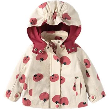 Yeni ceket çocuklar için 2020 Sonbahar Kapşonlu Rüzgarlık Bebek bebek kız ceket Moda Karikatür çocuk ceketler Giyim Giyim Ceket