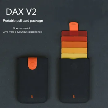 Yeni Varış DAX V2 V3 Mini Ince Taşınabilir Kart Sahipleri Çekti Tasarım Erkekler Cüzdan Degrade Renk 5 Kartları Para Kısa Kadın çanta