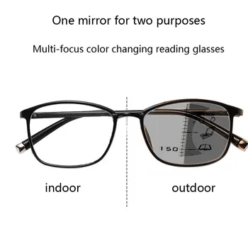 Zilead Multifokal İlerici okuma gözlüğü Çift Kullanımlı Anti - mavi ışık Ayarı Gözlük Erkekler Kadınlar için + 1.0 ila + 4.0