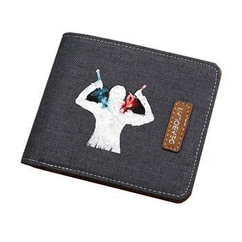 Öğrenci para Kartı çanta Anime Sword Art Online cüzdan Erkekler kadınlar kısa baskı Tuval cüzdan gençler çanta