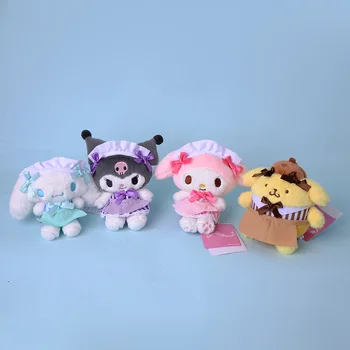 Sanrio Kawali Kuromi Hello Kitty Benim Melody Cinnamoroll Yastık hizmetçi peluş oyuncaklar Peluş Anahtarlık Dolması Bebek Çocuklar için hediye